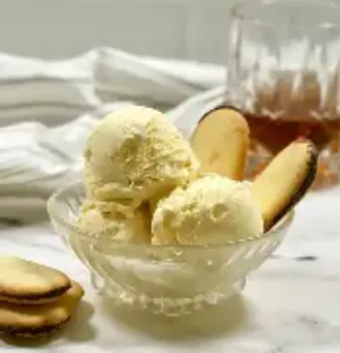 Bourbon with ice cream